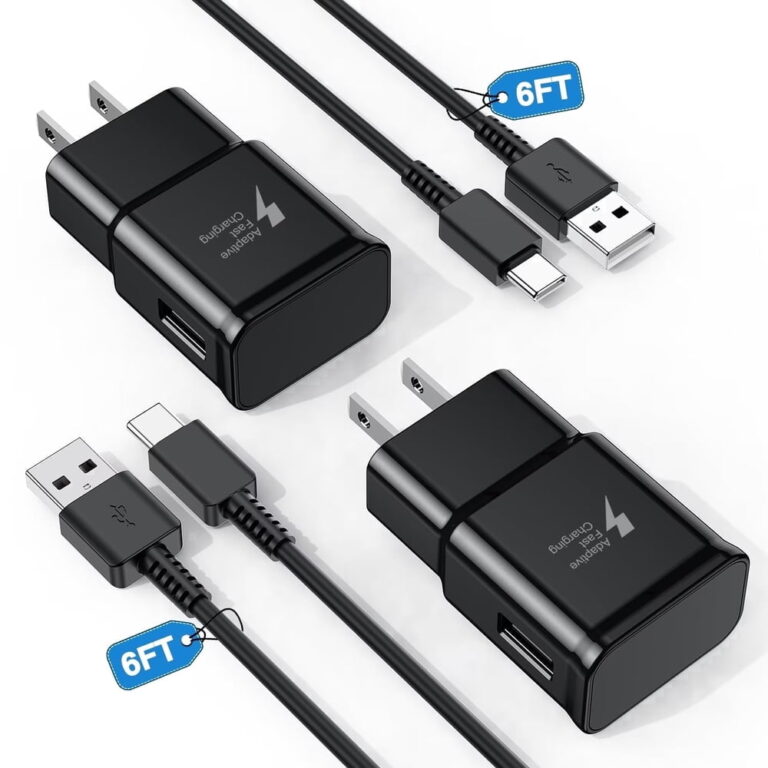 2-Pack USB-C Charger Type C Charger Super Fast Charging 18W Charger Block featuring 6FT Android Phone Charger Cable Compatible Samsung Galaxy S26/S26 Ultra/S25/S24/S23/S22/S21