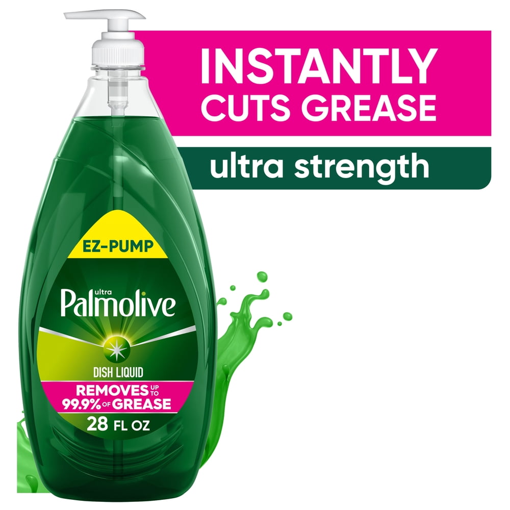 Palmolive Ultra Strength Liquid Dish Soap â EZ-Clean Bottle / 28 fl oz EZ-Pump / Grease Cutting