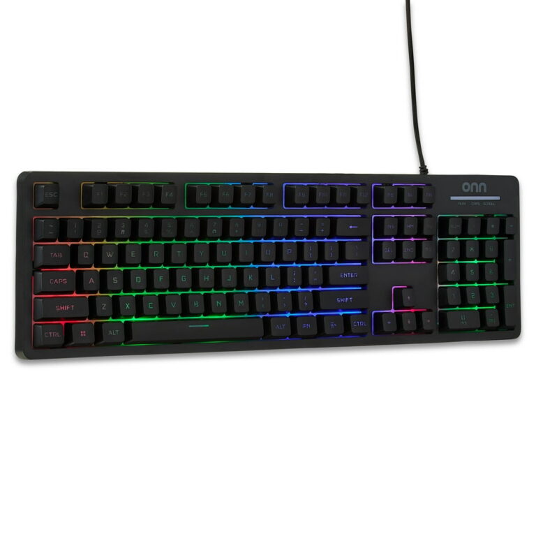 onn Wired LED Gaming Keyboard â Gray / Backlit