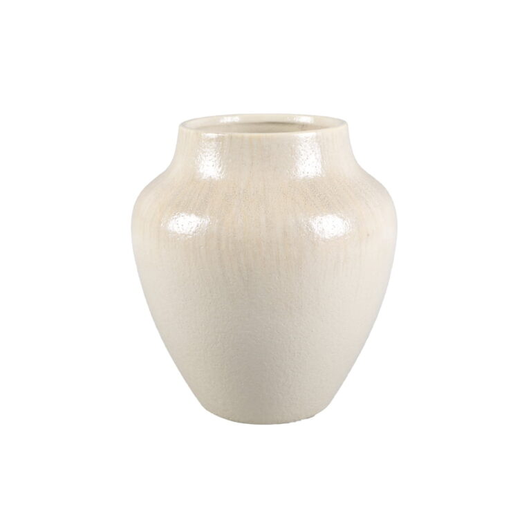Better Homes and Gardens 9.25"H Ceramic Chic Neutral Vase Made for Tabletops - 4.75 lbs | Vases
