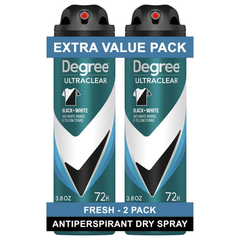 Degree Ultra Clear Long Lasting Men's Antiperspirant Deodorant Dry Spray Twin Pack â 3.8 oz / Fresh