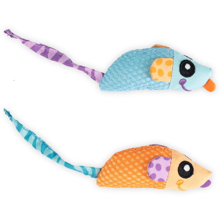 Catstages Catnip Dental Chew Mice Toy â 2-Pack / Interactive Cat Toy