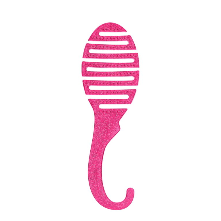 Wet Brush Hair Detangler â 1 Ct / Soft Bristle Hair Brush for All Hair Types / Pink Glitter